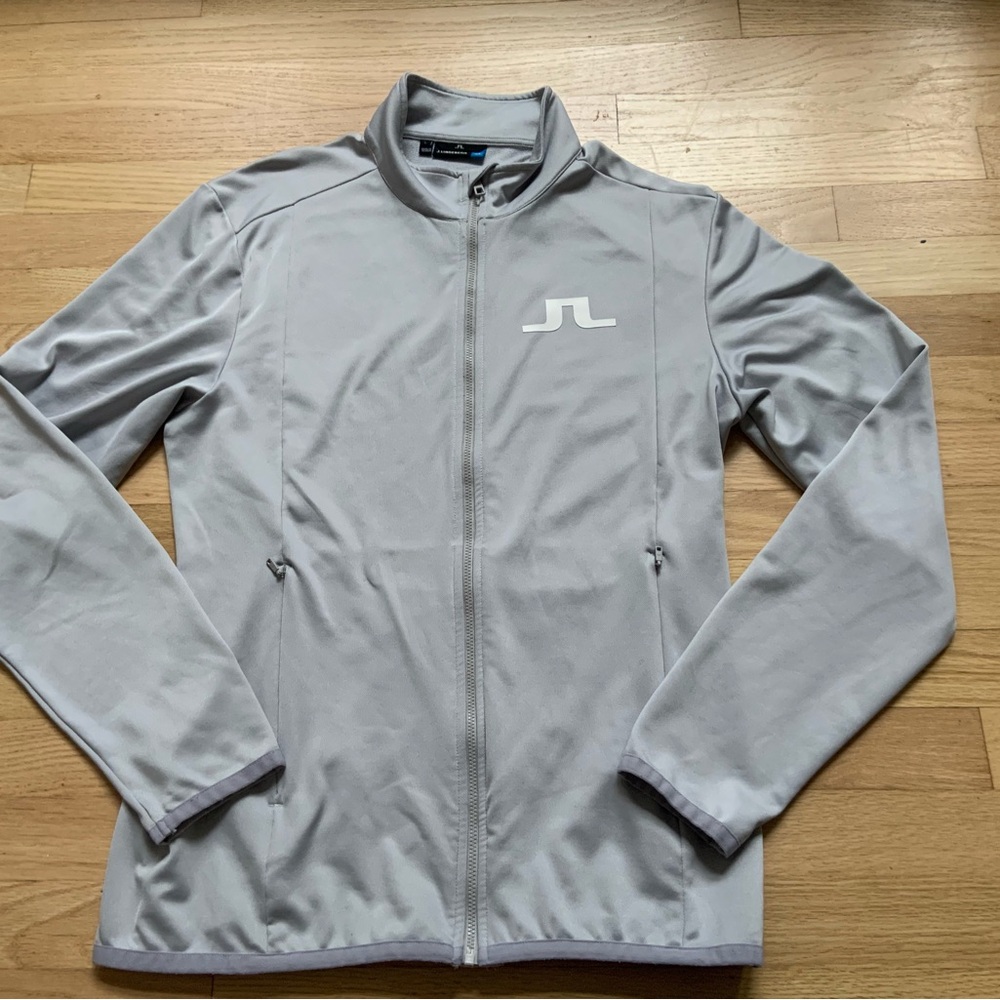 J. Linderberg Men's Florian Track Jacket Large Gray